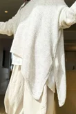 Made in Italy Big Softie Super Slant Knit Top Stone Marl 